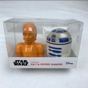 Star Wars C3PO And R2D2 Ceramic Salt And Pepper Shakers New Disney Collectible